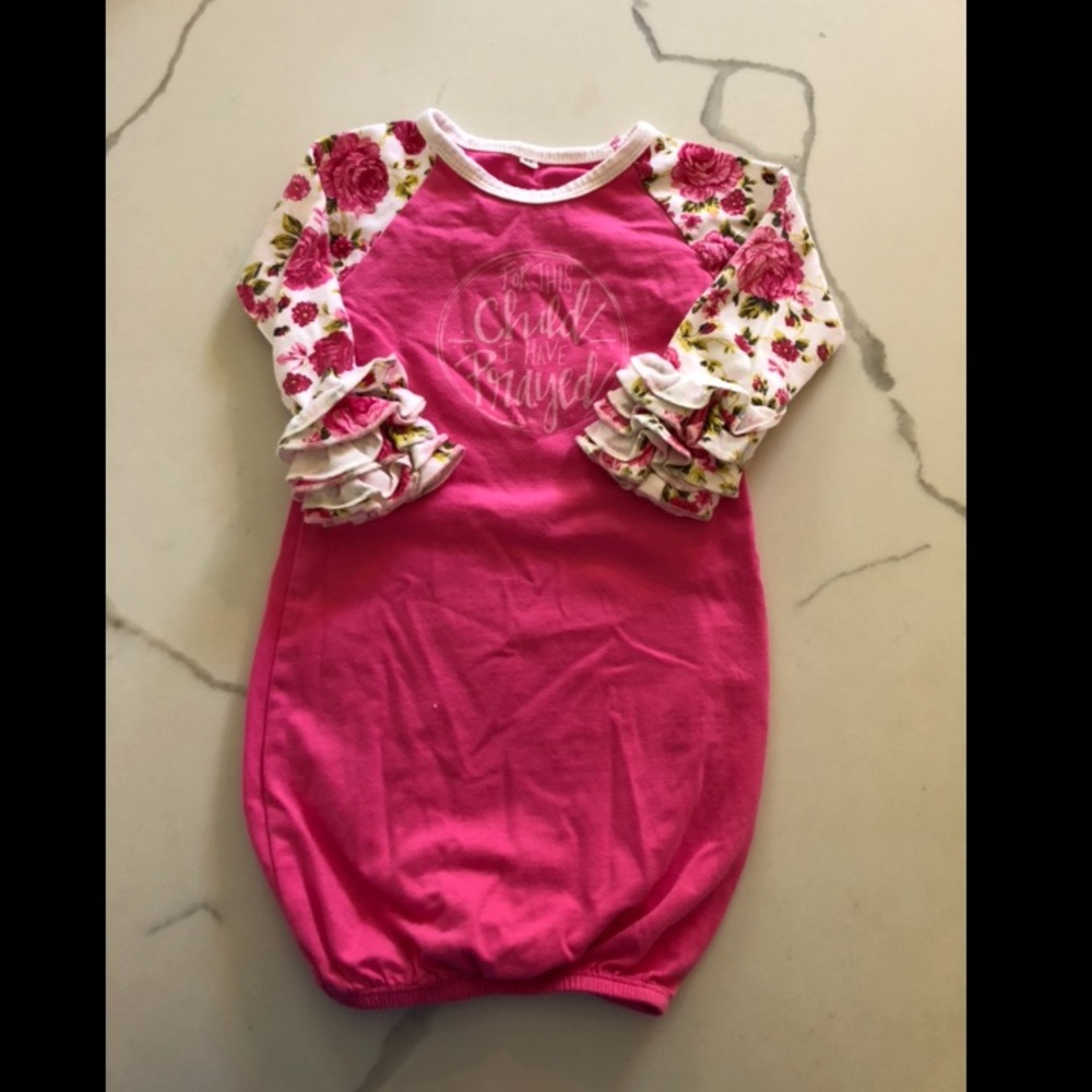 “FOR THIS CHILD I HAVE PRAYED” nightgown